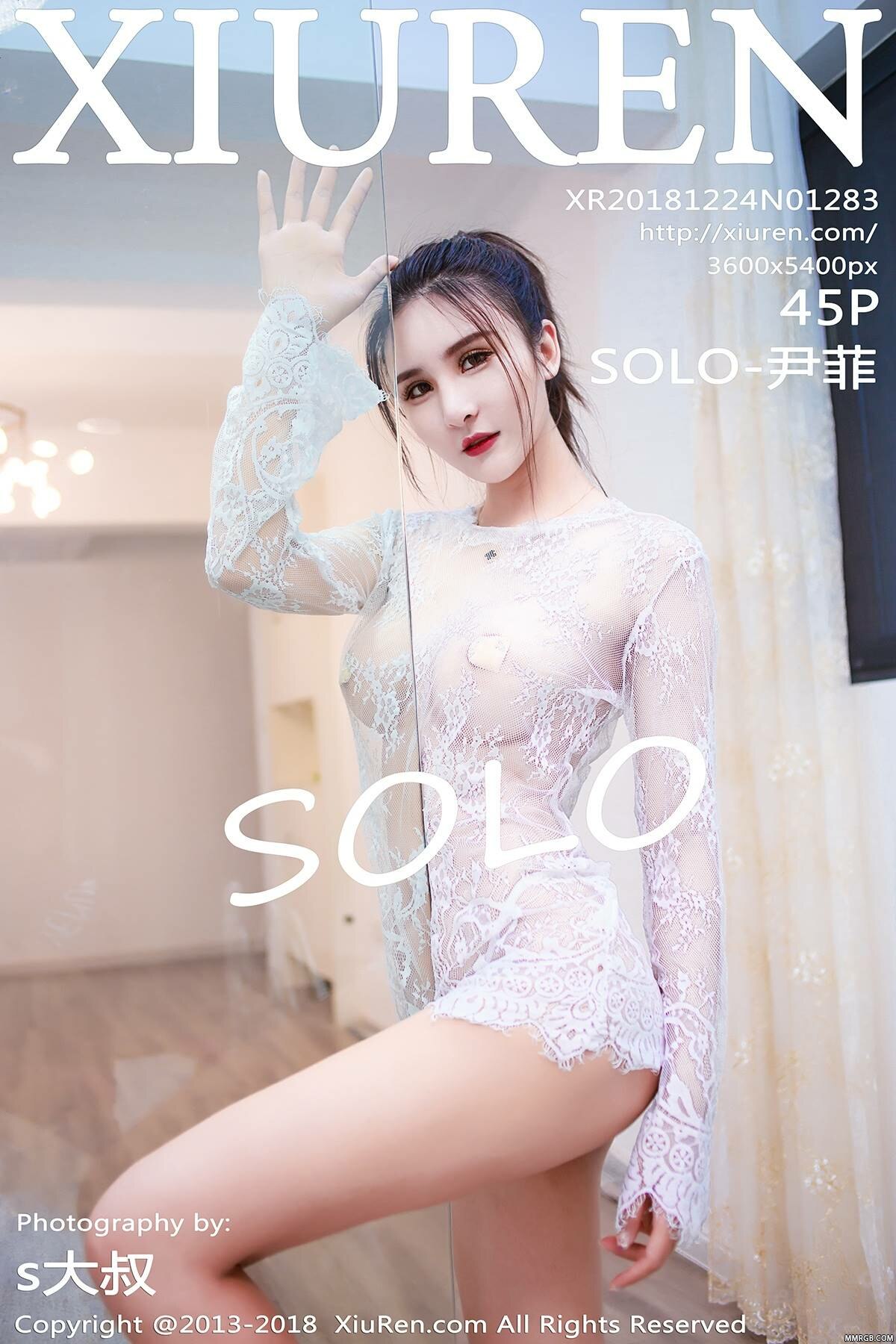 [XiuRen秀人网] 2018.12.24 No.1283 SOLO-尹菲-秀人集